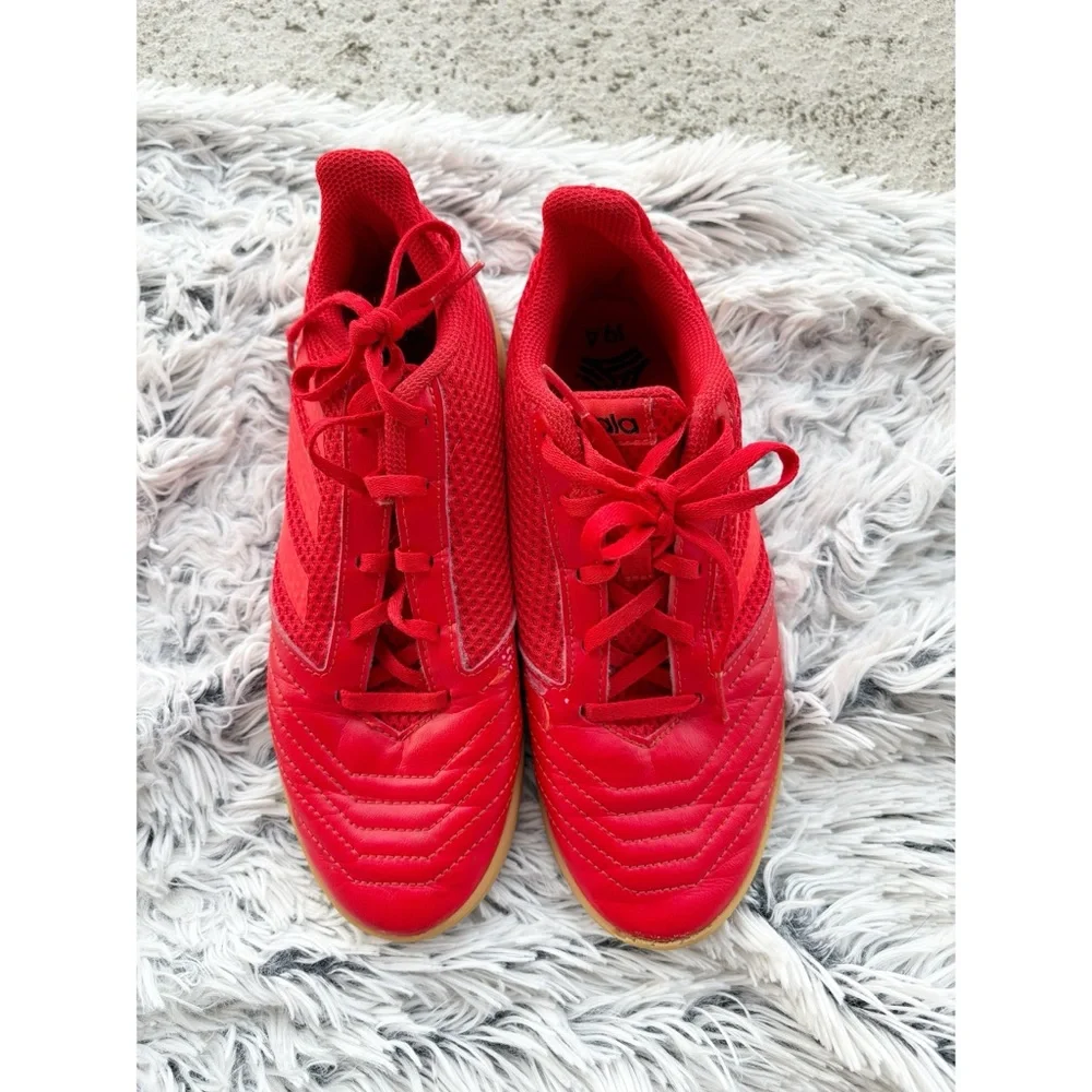 Adidas Sala Red‎ Leather Mesh Indoor Soccer Shoe